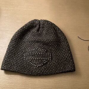 Harley-Davidson Black Logo Cap with silver threads